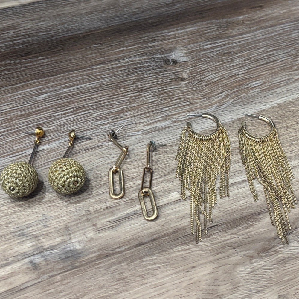 ❤️ Express Gold Earrings Set